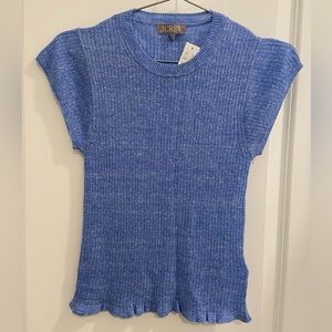 JCrew Cap-Sleeve Crewneck Sweater T-Shirt